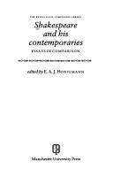 Front cover of Shakespeare and his contemporaries by Honigmann, E. A. J.
