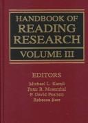 Front cover of Handbook of reading research by P. David Pearson