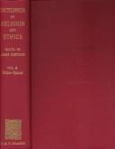 Cover of Encyclopaedia of Religion and Ethics by James Hastings