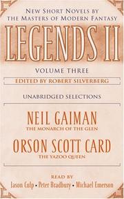 Front cover of Legends II: New Short Novels by the Masters of Modern Fantasy by Unknown