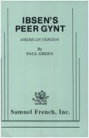 Cover of Ibsen's Peer Gynt by Paul Green