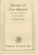 Front cover of Servant of two masters by Carlo Goldoni