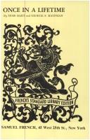 Front cover of Once in a Lifetime by Moss Hart