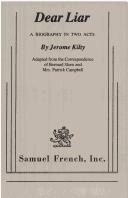 Cover of Dear liar by Jerome Kilty