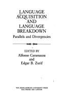 Cover of Language acquisition and language breakdown by Alfonso Caramazza