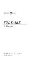 Cover of Voltaire by Haydn Trevor Mason