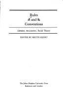 Cover of Rules and conventions by Mette Hjort