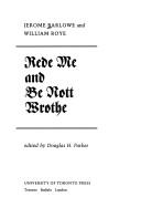 Cover of Rede me and be nott wrothe by William Roy