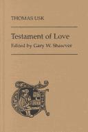 Front cover of The Testament of love by Thomas Usk