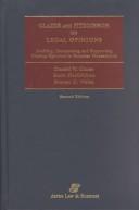 Front cover of Glazer and FitzGibbon on legal opinions by Donald W. Glazer