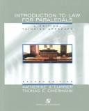 Cover of Introduction to law for paralegals by Katherine A. Currier