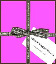 Cover of Elements of Style by Wendy Wasserstein