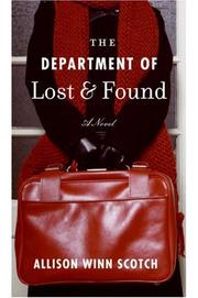Front cover of The Department of Lost & Found by Allison Winn Scotch