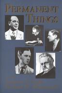 Cover of Permanent things by Andrew A. Tadie