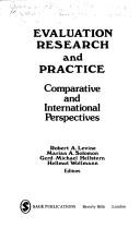 Front cover of Evaluation research and practice by American-German Workshop on Evaluation Research (1979 Free University of Berlin)