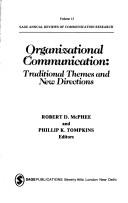 Cover of Organizational communication by Phillip K. Tompkins