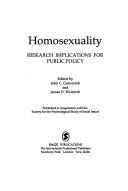 Cover of Homosexuality by John C. Gonsiorek