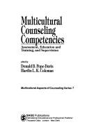 Cover of Multicultural counseling competencies by Donald B. Pope-Davis