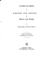 Front cover of At home and abroad by Margaret Fuller