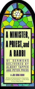 Front cover of A minister, a priest, and a rabbi by Al Tapper