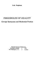 Front cover of Thresholds of reality by Lois Hughson