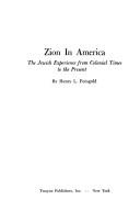 Front cover of Zion in America by Henry L. Feingold