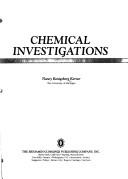 Cover of Chemical investigations by Nancy Konigsberg Kerner