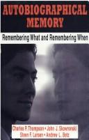 Cover of Autobiographical memory by Charles P. Thompson