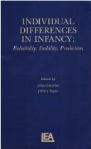 Cover of Individual differences in infancy by John Colombo