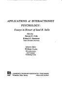 Front cover of Applications of interactionist psychology by William Curtis