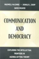 Cover of Communication and democracy by Maxwell E. McCombs