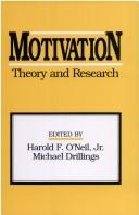 Cover of Motivation by Harold F. O'Neil