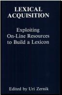 Cover of Lexical acquisition by Uri Zernik