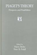 Cover of Piaget's theory by Harry Beilin
