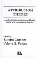 Cover of Attribution theory by Sandra Graham