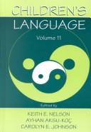 Cover of Children's language by Keith E. Nelson