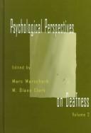 Cover of Psychological Perspectives on Deafness by Marc Marschark