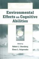 Cover of Environmental effects on cognitive abilities by Robert J. Sternberg