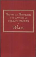 Front cover of Annals and antiquities of the counties and county families of Wales by Thomas Nicholas