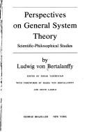 Cover of Perspectives on general system theory by Ludwig von Bertalanffy