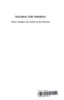 Cover of Teaching for thinking by Louis Edward Raths
