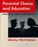 Front cover of PARENTAL CHOICE IN EDUCATION (Books for Teachers) by Halstead