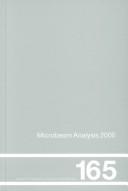 Front cover of Microbeam analysis 2000 by International Union of Microbeam Analysis Societies. Conference