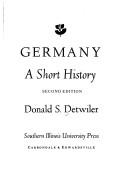 Cover of Germany by Donald S. Detwiler