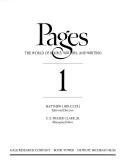 Cover of Pages by Matthew Joseph Bruccoli