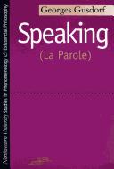 Cover of La parole by Georges Gusdorf