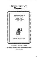 Cover of Renaissance drama as cultural history by Mary Beth Rose