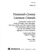 Cover of Nineteenth-Century Literature Criticism, Vol. 10 by Laurie Lanzen Harris