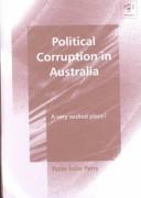 Front cover of Political Corruption in Australia by Peter John Perry