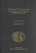 Cover of Personal disclosures by David Booy